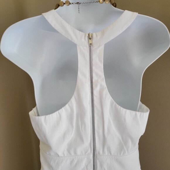 City Triangle Razor Back Sleeveless Off White Summer Dress Junior  SZ 7 - Picture 4 of 7